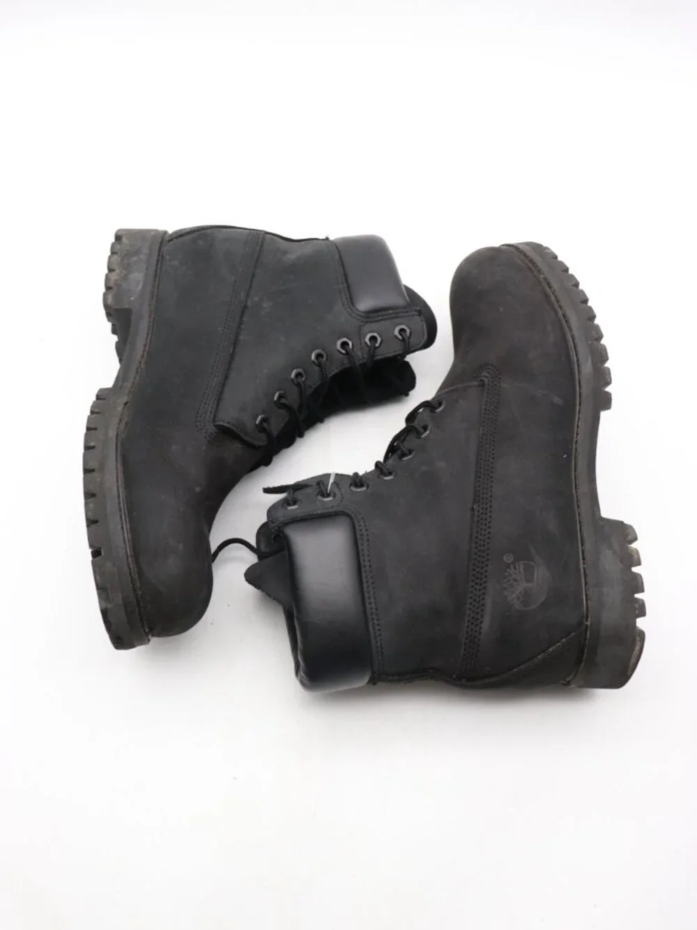 Timberland Premium 6-inch Men's Size 10 M Waterproof Black Nubuck Boots Lace Up